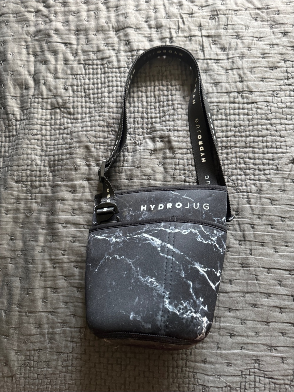 HydroJug Black Marble Neoprene Bottle Carrier